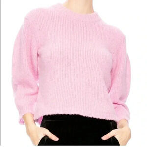Tibi Cozette Cropped Alpaca & Wool Sweater